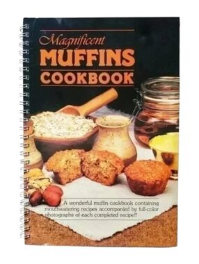 Vintage 1984 Muffin Cookbook Spiral Bound with 60 Recipes and Teddy Bear Photos